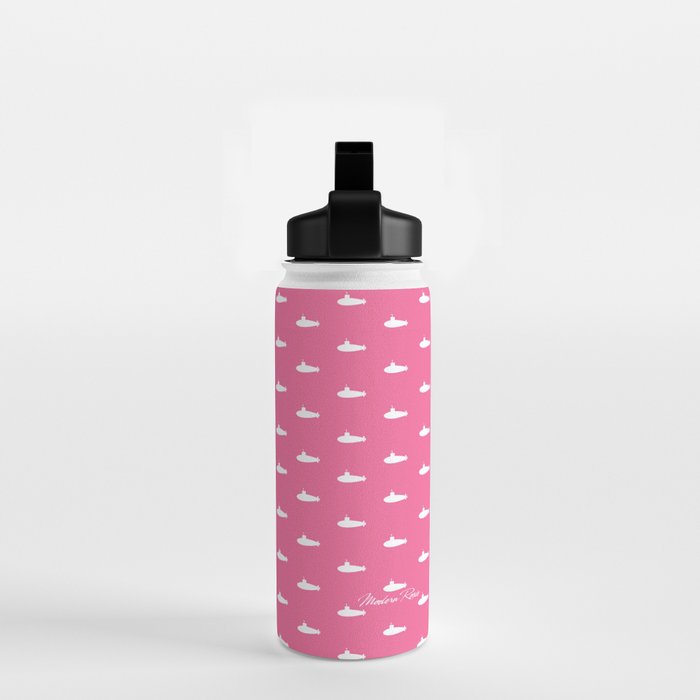 Tiny Submarines - Bright Pink Water Bottle Gallery Image 2