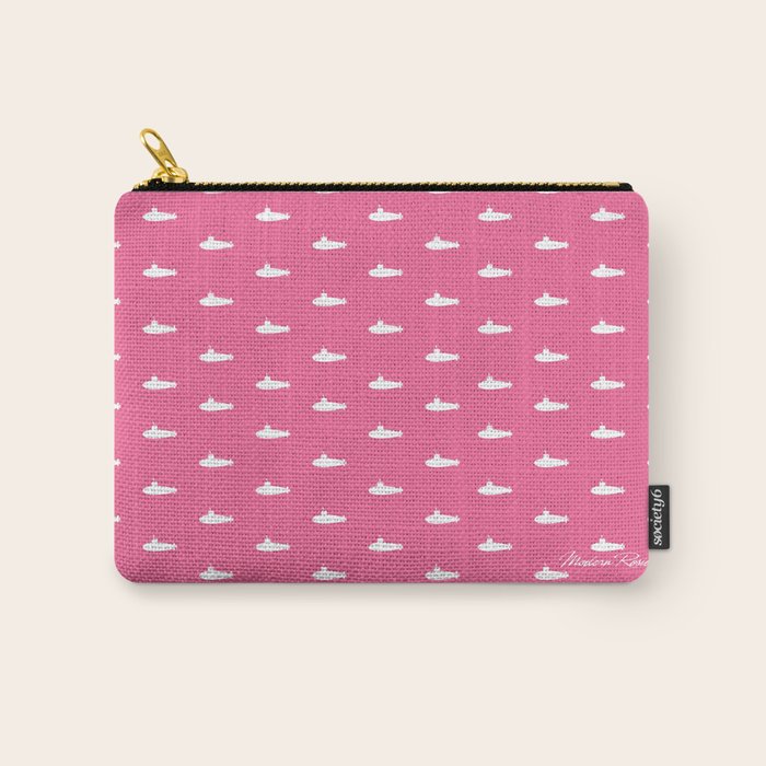 Tiny Submarines - Bright Pink Carry All Pouch Gallery Image 1