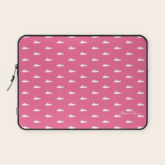 Tiny Submarines - Bright Pink Laptop Sleeve Gallery Image 1