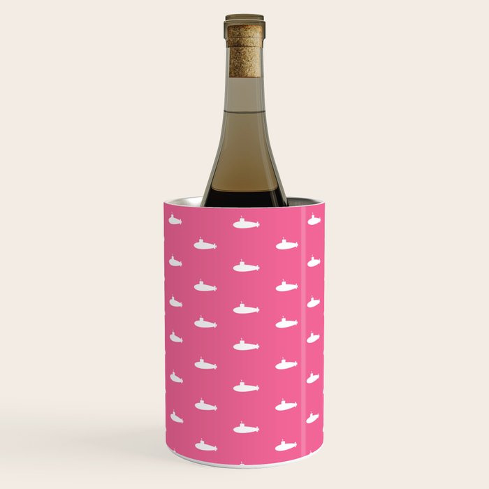 Tiny Submarines - Bright Pink Wine Chiller Gallery Image 1