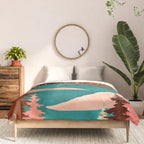 Retro Lake Comforter Gallery Image 3