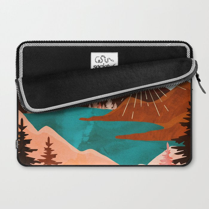 Retro Lake Laptop Sleeve Gallery Image 2
