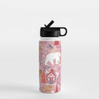 Colorful Scandinavian festive holiday animals Water Bottle Gallery Image 1