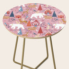 Colorful Scandinavian festive holiday animals Side Table Gallery Image 2