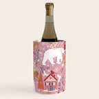 Colorful Scandinavian festive holiday animals Wine Chiller Gallery Image 1