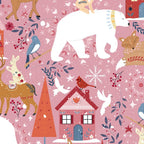 Colorful Scandinavian festive holiday animals Coffee Mug Gallery Image 2