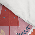 Colorful Scandinavian festive holiday animals Comforter Gallery Image 4