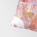 Colorful Scandinavian festive holiday animals Pillow Sham Gallery Image 4