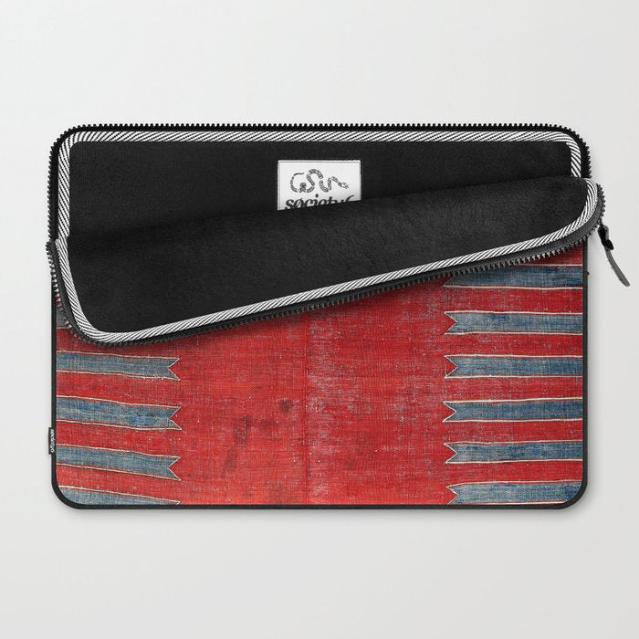 Yürük  Antique Manisa West Anatolian Kilim Print Laptop Sleeve Gallery Image 2