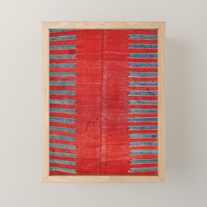 Yürük  Antique Manisa West Anatolian Kilim Print Mini Art Print Gallery Image 1
