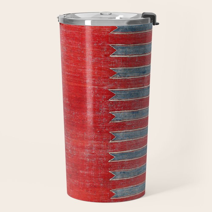 Yürük  Antique Manisa West Anatolian Kilim Print Travel Mug Gallery Image 2