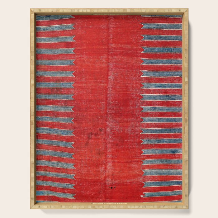 Yürük  Antique Manisa West Anatolian Kilim Print Serving Tray Gallery Image 1