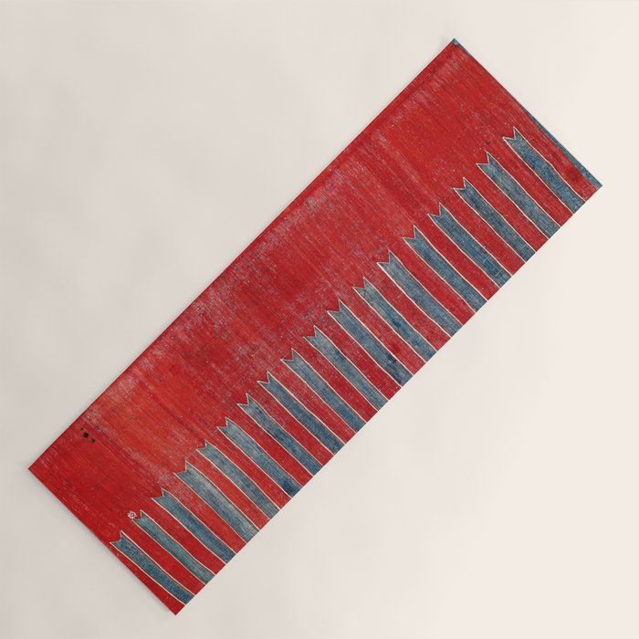 Yürük  Antique Manisa West Anatolian Kilim Print Yoga Mat Gallery Image 1