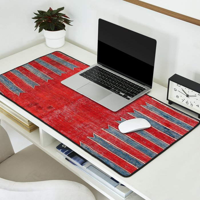 Yürük  Antique Manisa West Anatolian Kilim Print Desk Mat Gallery Image 2