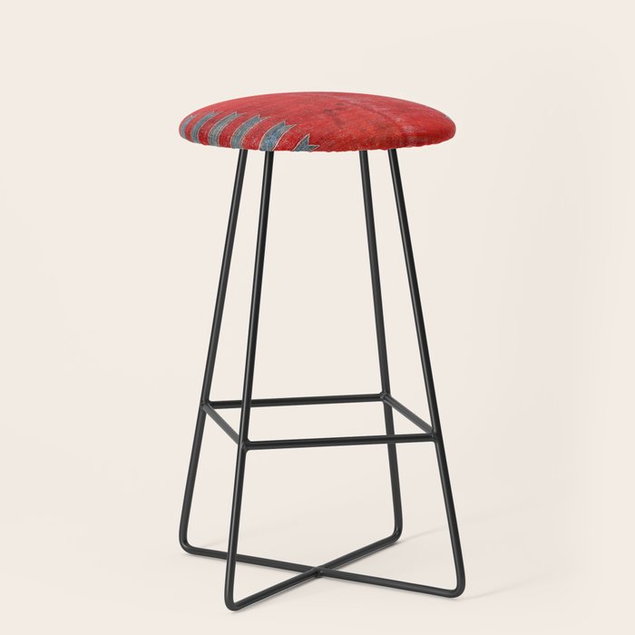 Yürük  Antique Manisa West Anatolian Kilim Print Stool Gallery Image 1