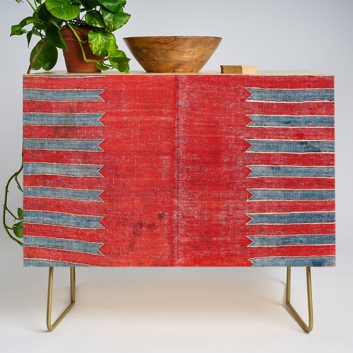 Yürük  Antique Manisa West Anatolian Kilim Print Credenza Gallery Image 1