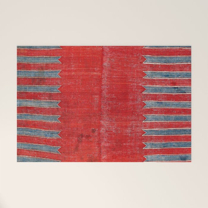 Yürük  Antique Manisa West Anatolian Kilim Print Welcome Mat Gallery Image 1