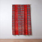 Yürük  Antique Manisa West Anatolian Kilim Print Window Curtain Gallery Image 3