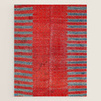 Yürük  Antique Manisa West Anatolian Kilim Print Jigsaw Puzzle Gallery Image 1