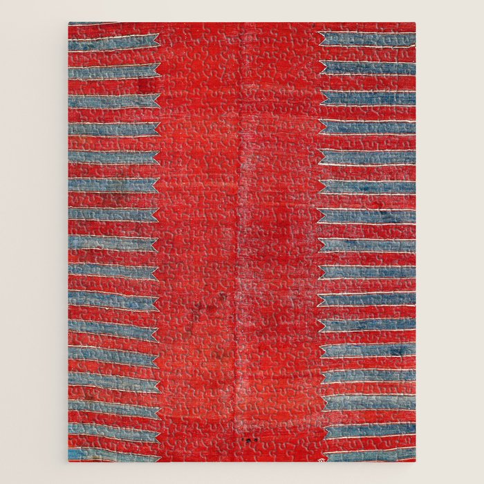 Yürük  Antique Manisa West Anatolian Kilim Print Jigsaw Puzzle Gallery Image 1