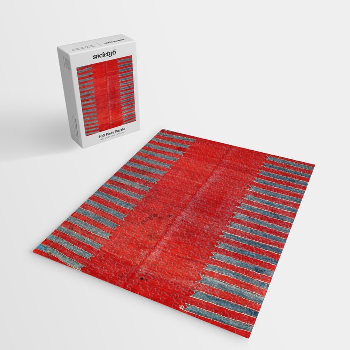 Yürük  Antique Manisa West Anatolian Kilim Print Jigsaw Puzzle Gallery Image 2