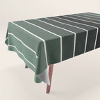 Gradient Arch IV Earthy Green Mid Century Modern Rainbow Tablecloth Gallery Image 1