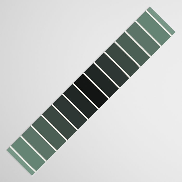 Gradient Arch IV Earthy Green Mid Century Modern Rainbow Table Runner Gallery Image 3