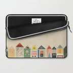 Eclectic Beach Huts Laptop Sleeve Gallery Image 2