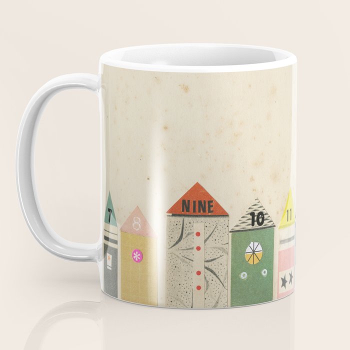 Eclectic Beach Huts Coffee Mug Gallery Image 3