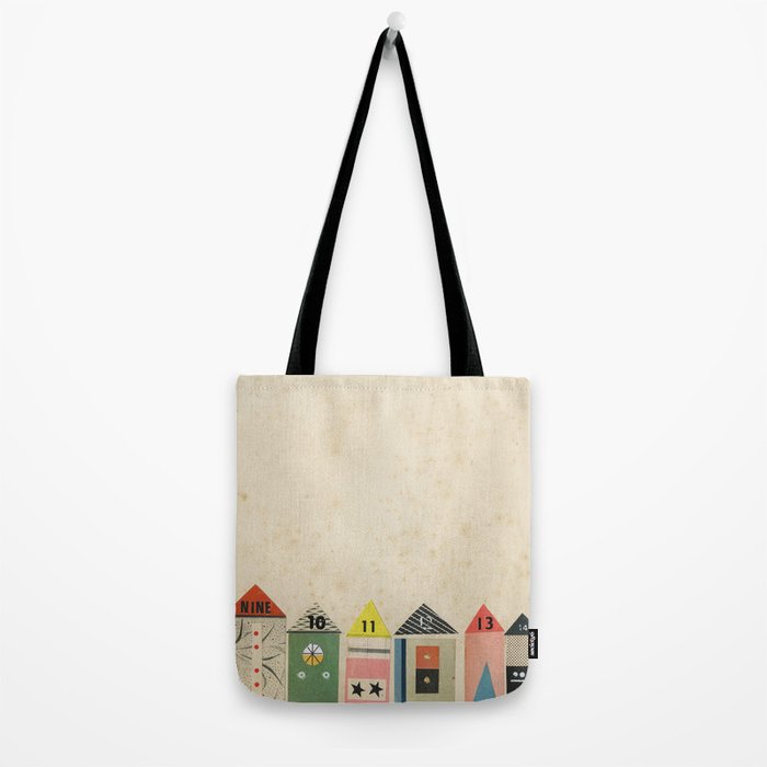 Eclectic Beach Huts Tote Bag Gallery Image 2