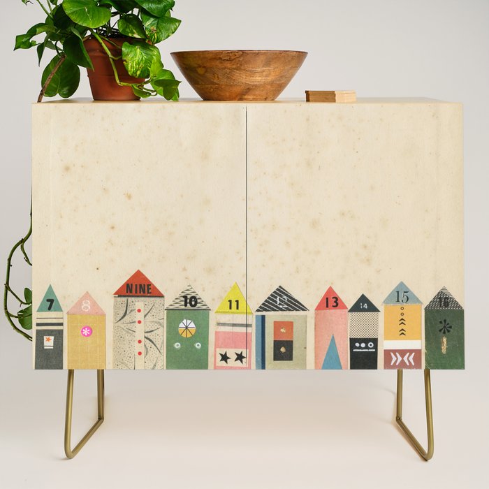Eclectic Beach Huts Credenza Gallery Image 1