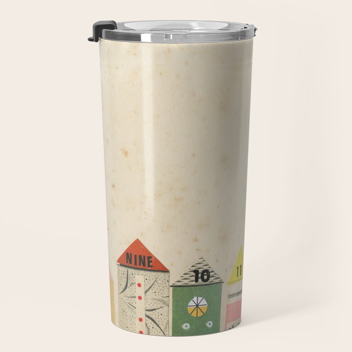 Eclectic Beach Huts Travel Mug Gallery Image 3