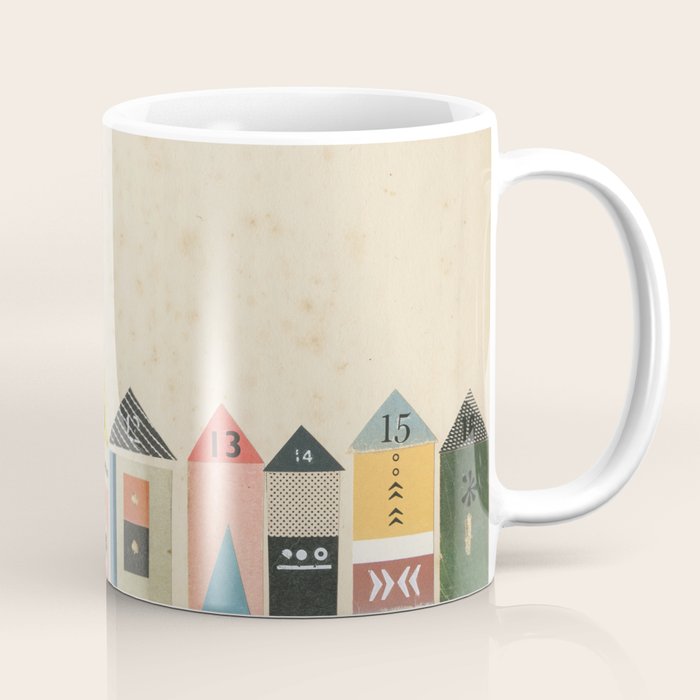 Eclectic Beach Huts Coffee Mug Gallery Image 1