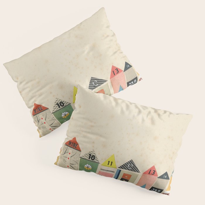 Eclectic Beach Huts Pillow Sham Gallery Image 3