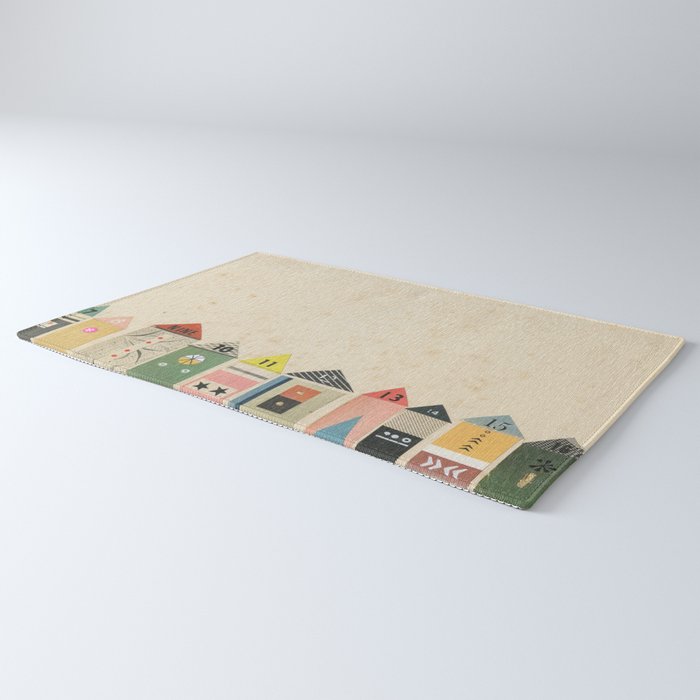 Eclectic Beach Huts Rug Gallery Image 3