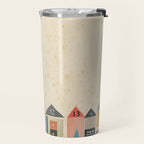 Eclectic Beach Huts Travel Mug Gallery Image 2