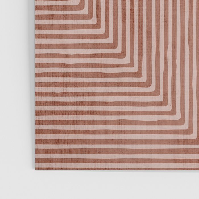 Terracotta Lines Geometric Abstract Minimalist Artwork Poster Gallery Image 3