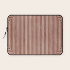Terracotta Lines Geometric Abstract Minimalist Artwork Laptop Sleeve Gallery Image 1