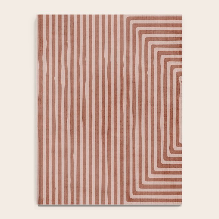 Terracotta Lines Geometric Abstract Minimalist Artwork Notebook Gallery Image 4
