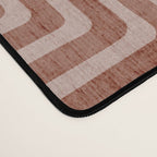 Terracotta Lines Geometric Abstract Minimalist Artwork Desk Mat Gallery Image 4