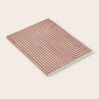 Terracotta Lines Geometric Abstract Minimalist Artwork Notebook Gallery Image 2
