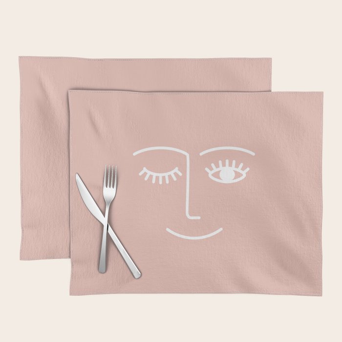 Wink (Pink) Placemat Gallery Image 1