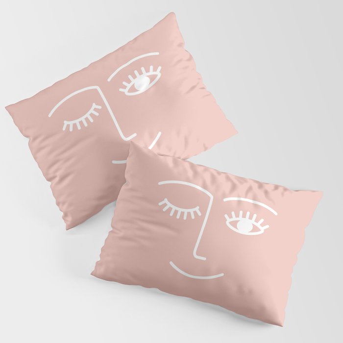 Wink (Pink) Pillow Sham Gallery Image 3