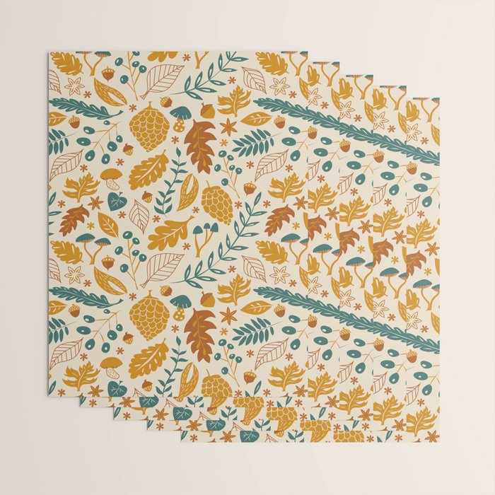 Autumn Foliage Wrapping Paper Gallery Image 3