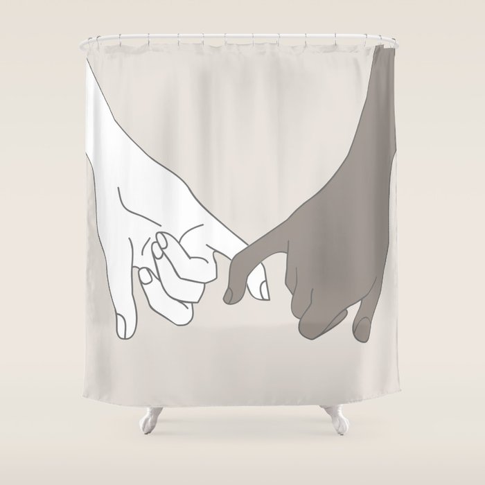Pinky Promise 4 Shower Curtain Gallery Image 1