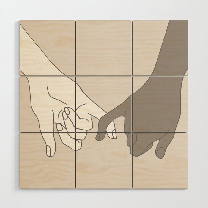Pinky Promise 4 Wood Wall Art Gallery Image 1