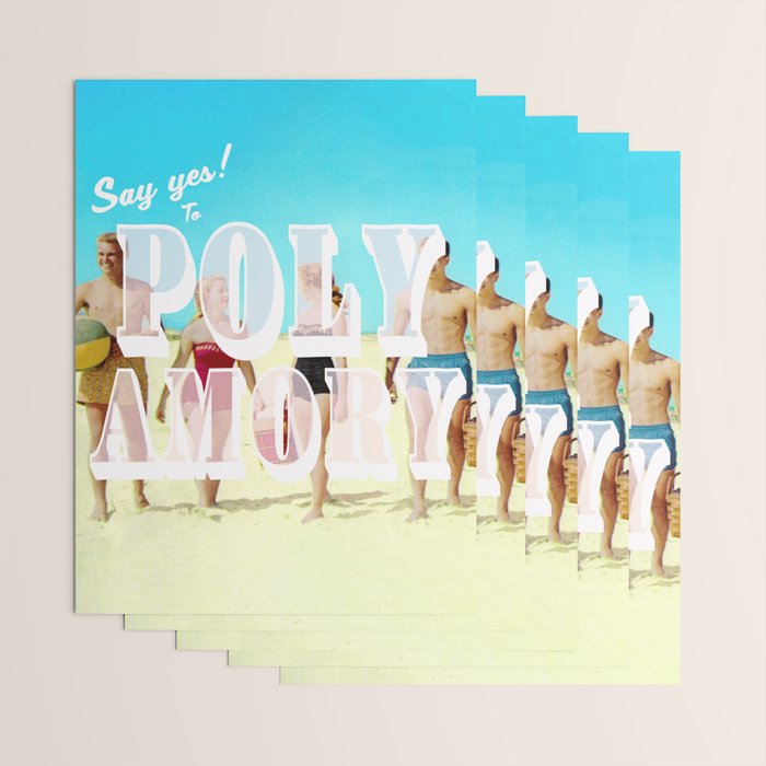 Say yes! To Polyamory Wrapping Paper Gallery Image 3