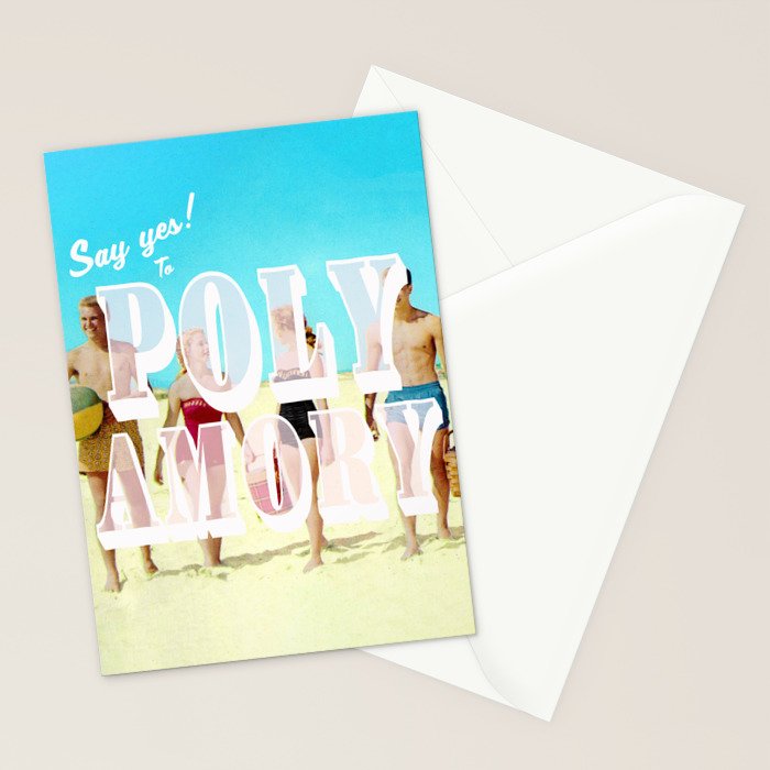 Say yes! To Polyamory Stationery Card Gallery Image 2