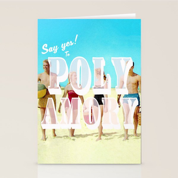 Say yes! To Polyamory Stationery Card Gallery Image 1