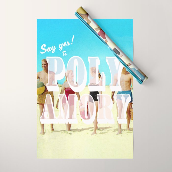 Say yes! To Polyamory Wrapping Paper Gallery Image 1